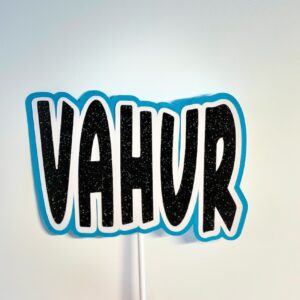 Valmiskujundusega kihiline topper "Nimi"