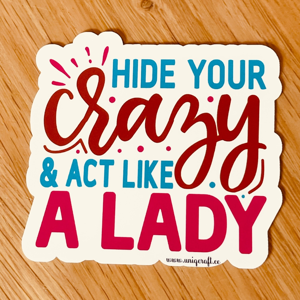 Vinüülkleebis "a lady" - Image 2