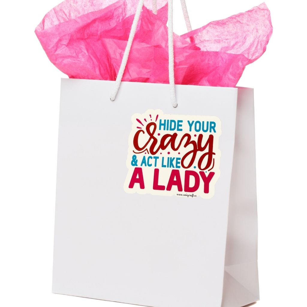 Vinüülkleebis "a lady"