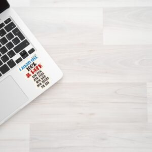 Vinüülkleebis "at work"