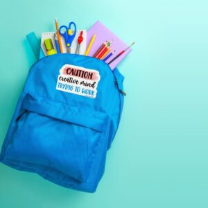 Vinüülkleebis "Caution"