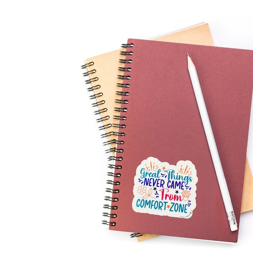 Vinüülkleebis "great things"