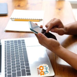 Vinüülkleebis "I can"