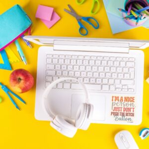 Vinüülkleebis "just don't"