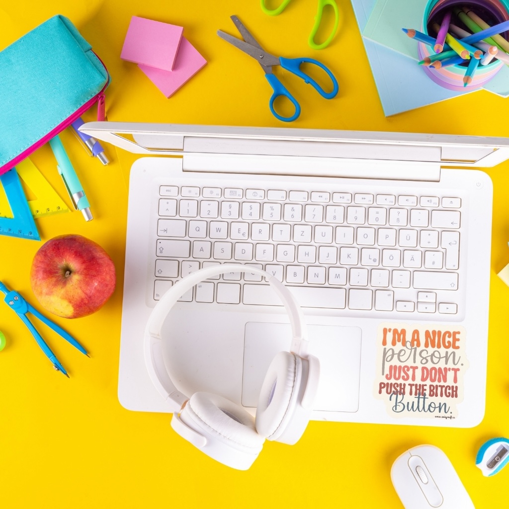 Vinüülkleebis "just don't"