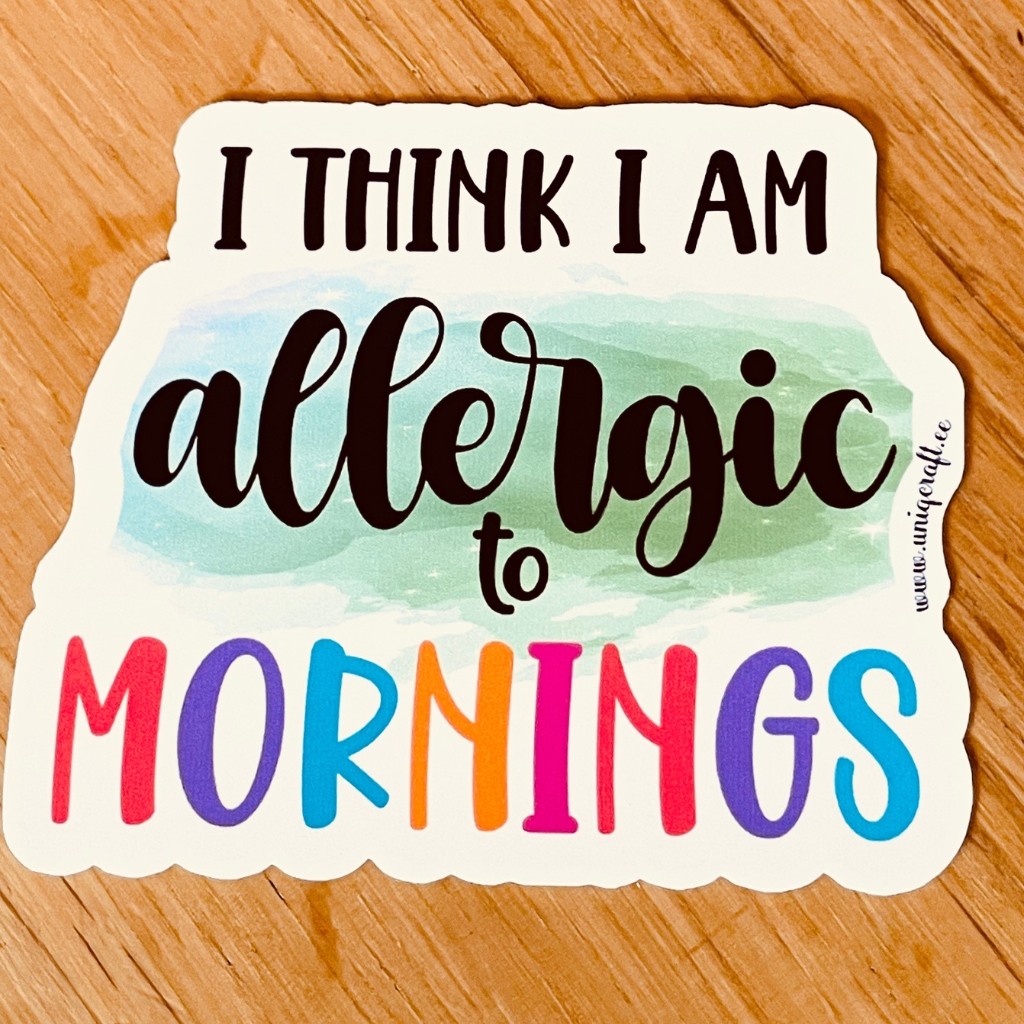 Vinüülkleebis "Allergic" - Image 2