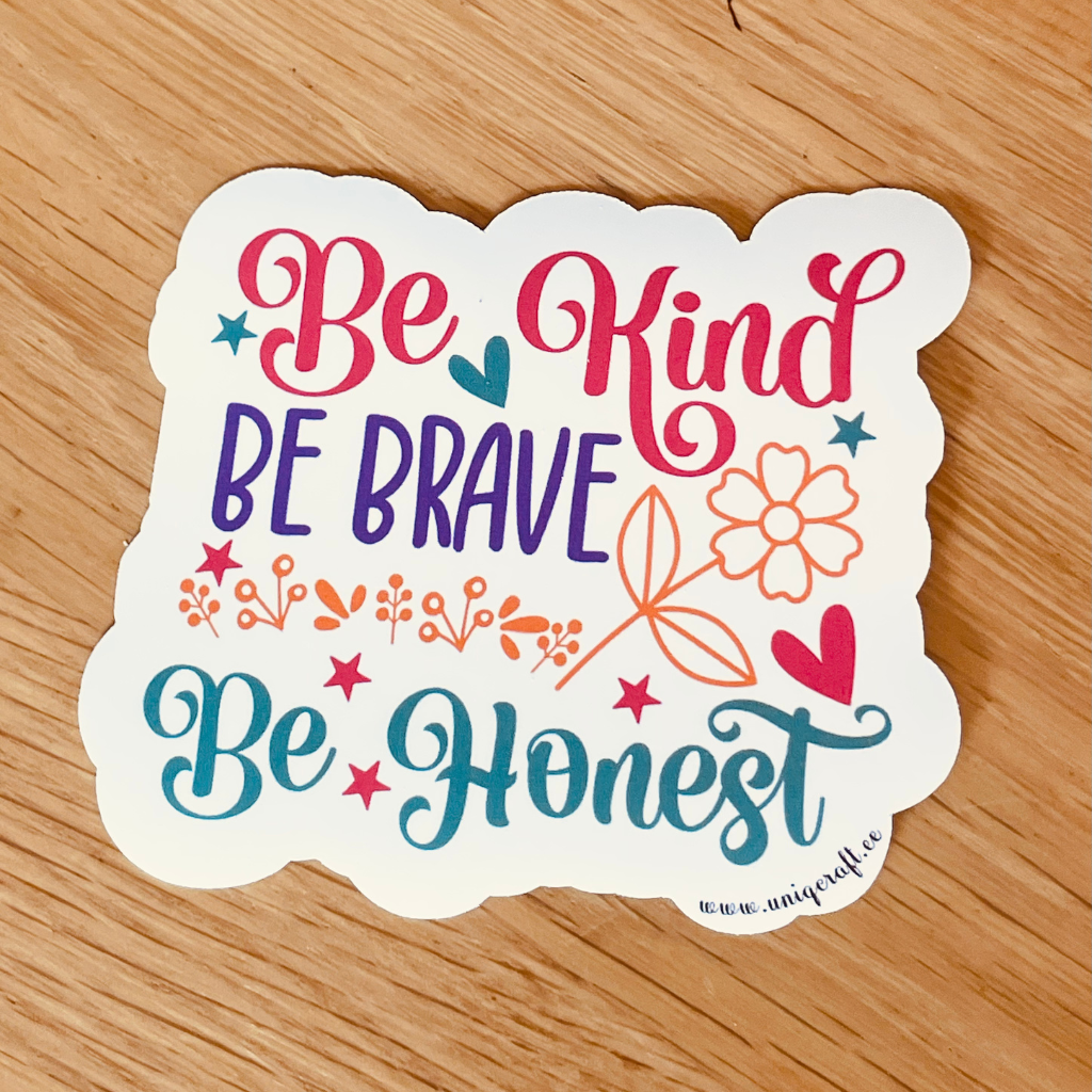 Vinüülkleebis "be kind" - Image 2
