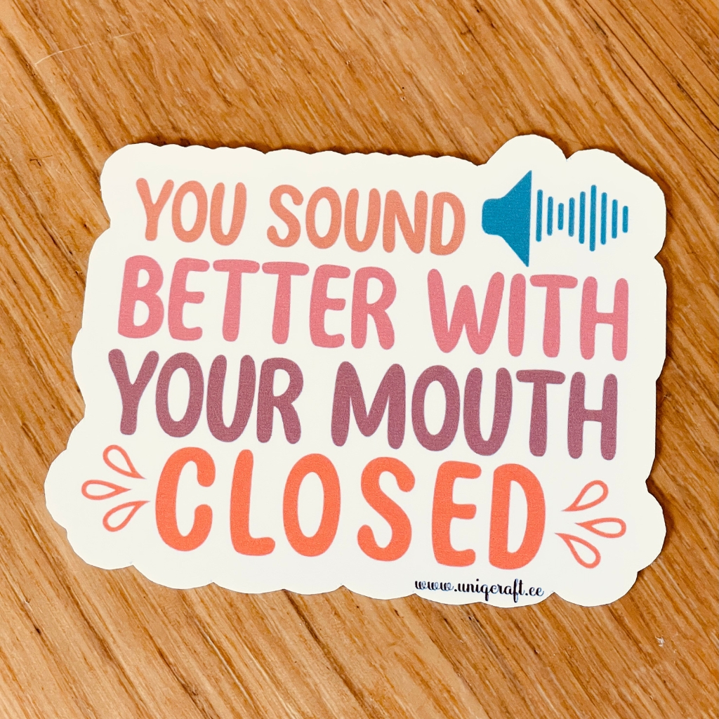 Vinüülkleebis "better with" - Image 2