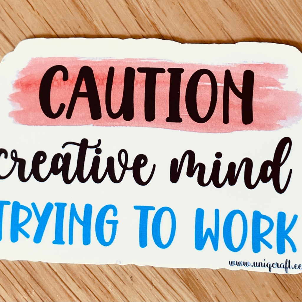 Vinüülkleebis "Caution" - Image 2