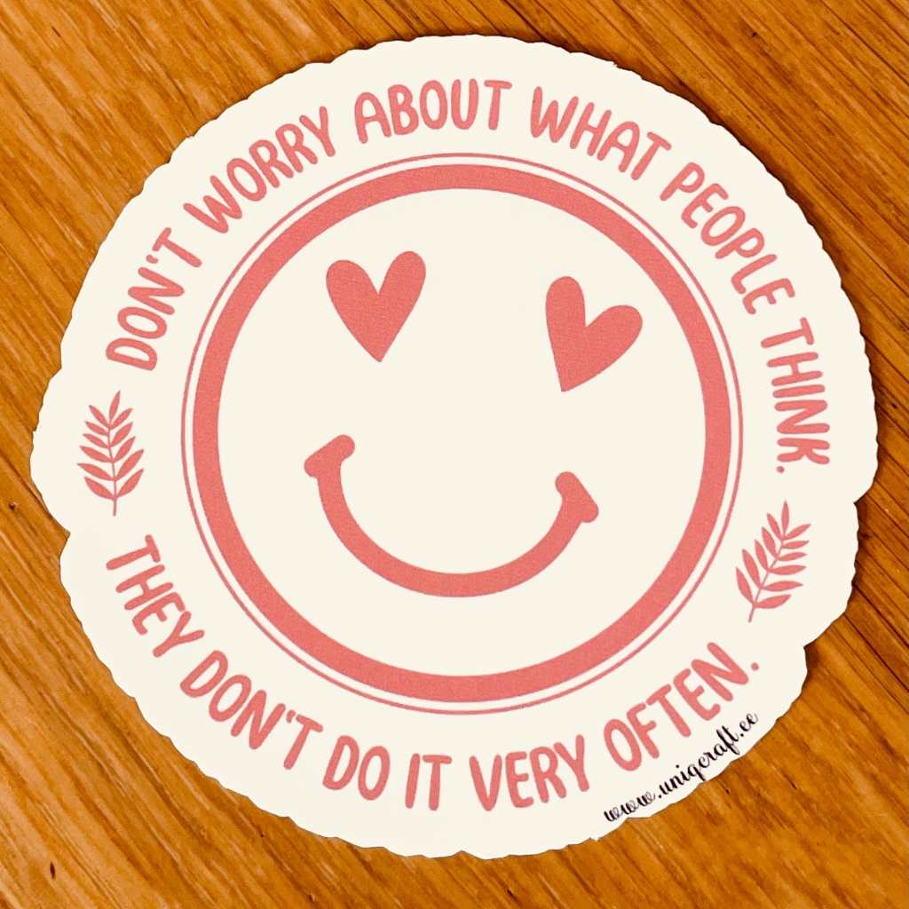 Vinüülkleebis "don't worry" - Image 2