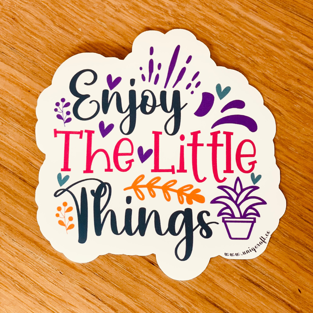 Vinüülkleebis "enjoy" - Image 2