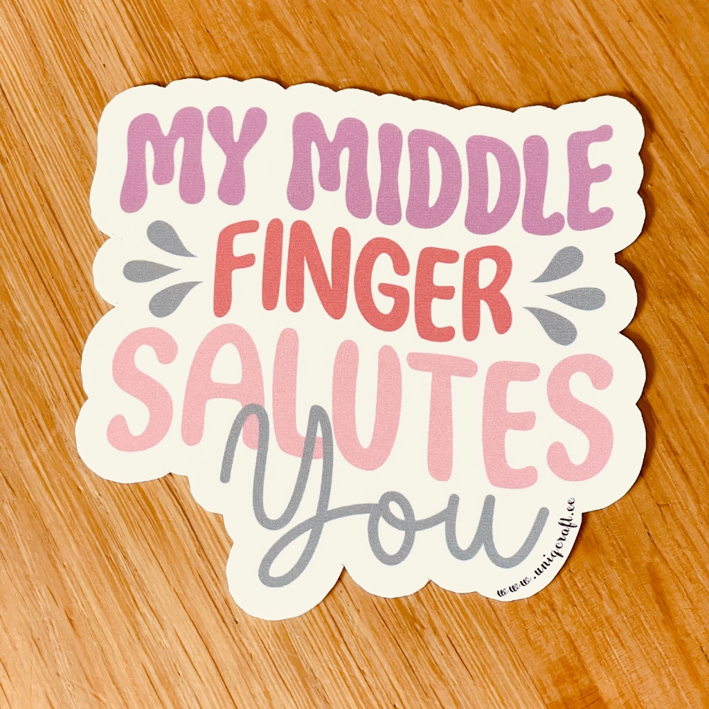 Vinüülkleebis "Finger" - Image 2