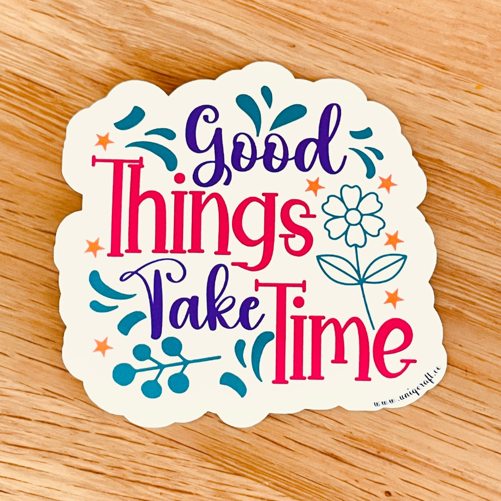 Vinüülkleebis "good things" - Image 2