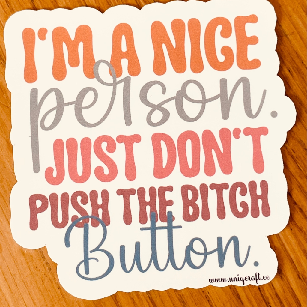 Vinüülkleebis "just don't" - Image 2