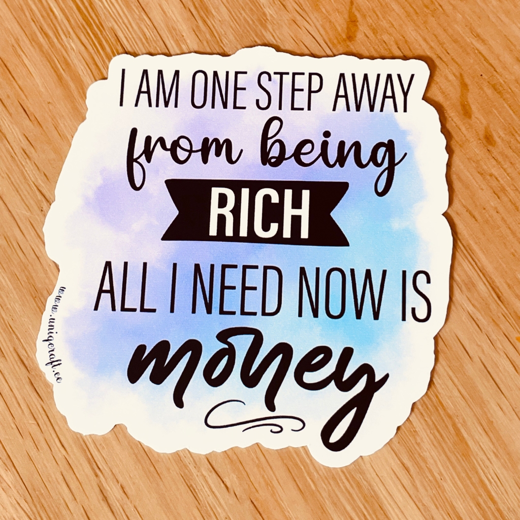 Vinüülkleebis "Rich" - Image 2