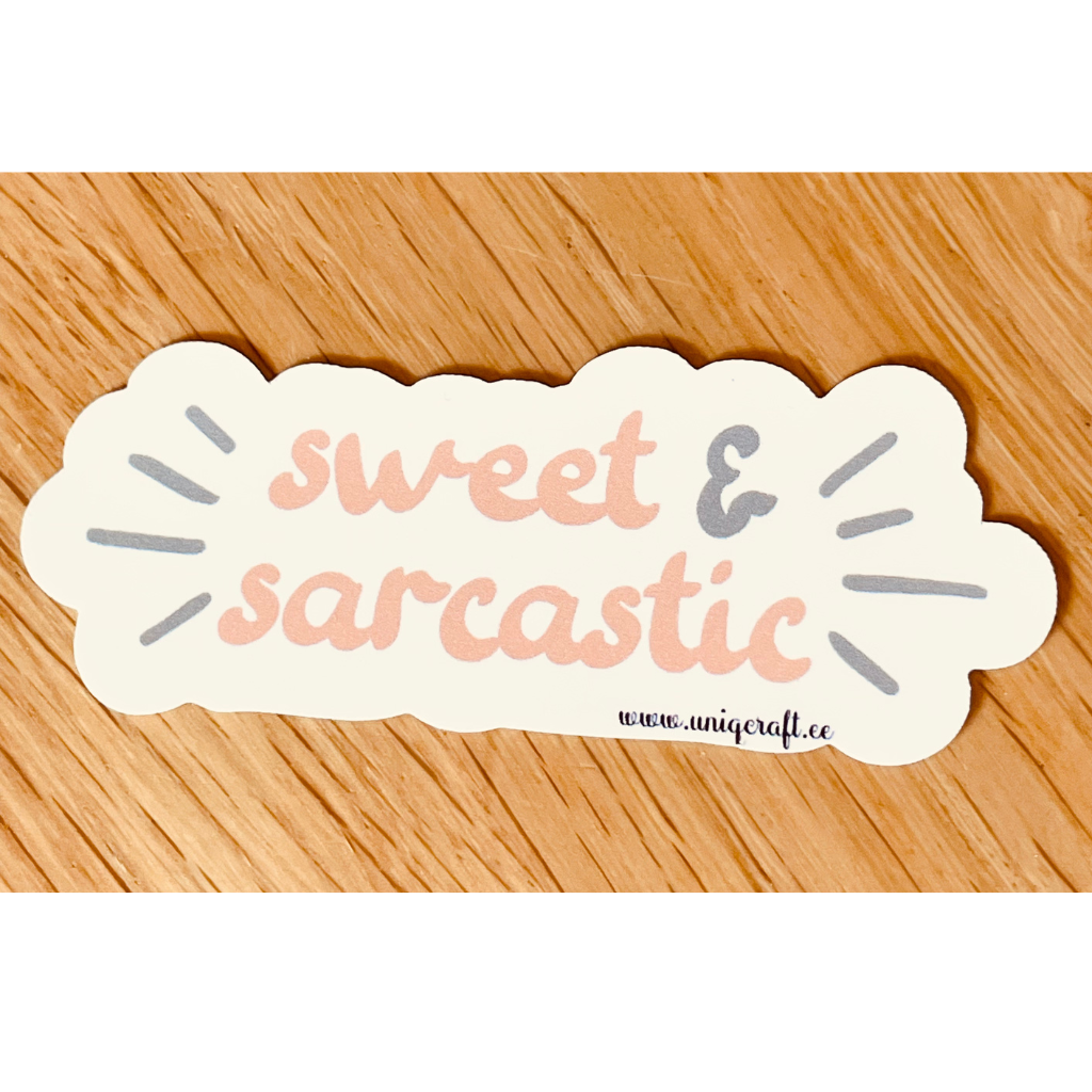 Vinüülkleebis "sweet" - Image 2