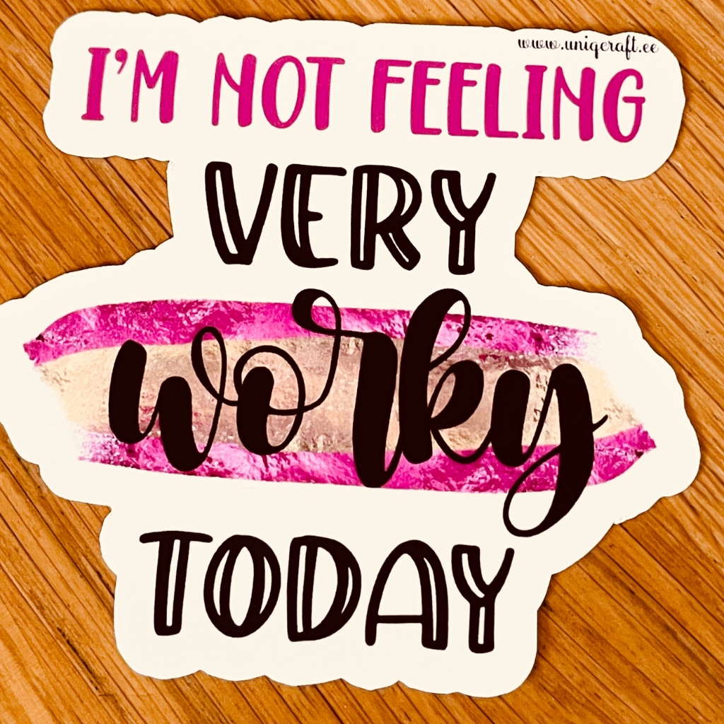 Vinüülkleebis "Worky" - Image 2