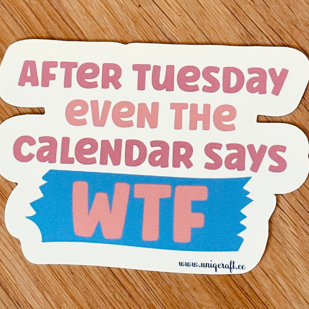 Vinüülkleebis "WTF" - Image 2