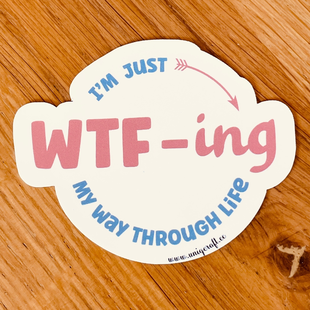 Vinüülkleebis "wtfing" - Image 2