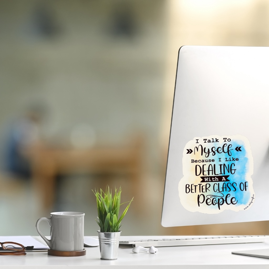 Vinüülkleebis "myself"