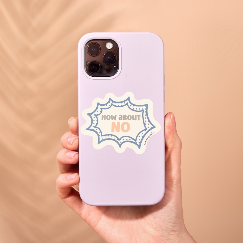 Vinüülkleebis "NO"