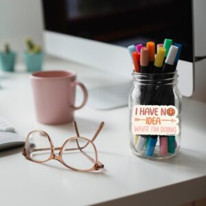 Vinüülkleebis "no idea"