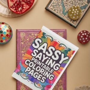 Värviraamat "Sassy saying"