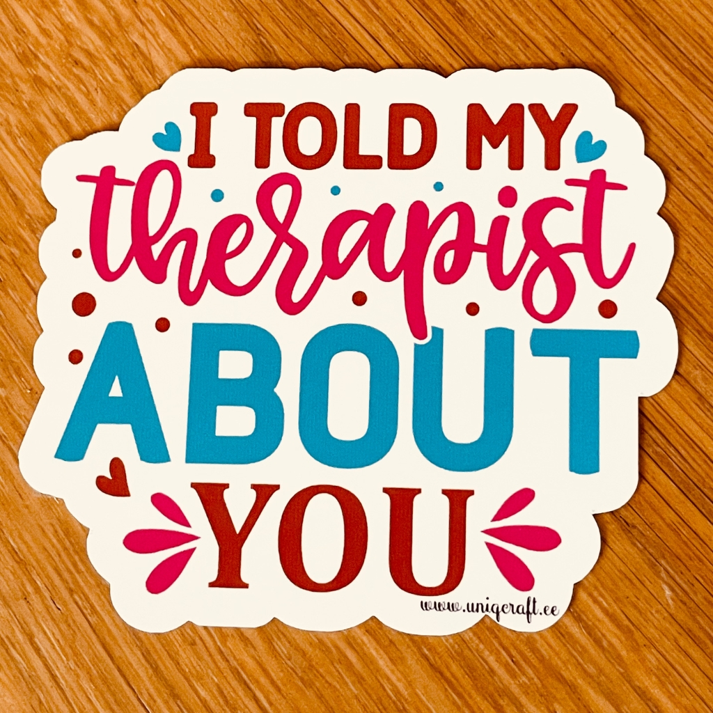 Vinüülkleebis "About" - Image 2