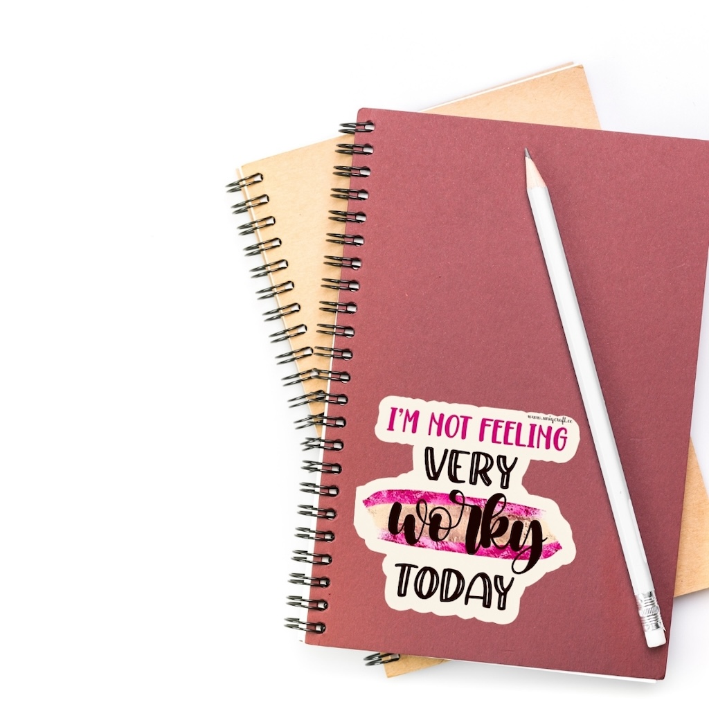 Vinüülkleebis "Worky"