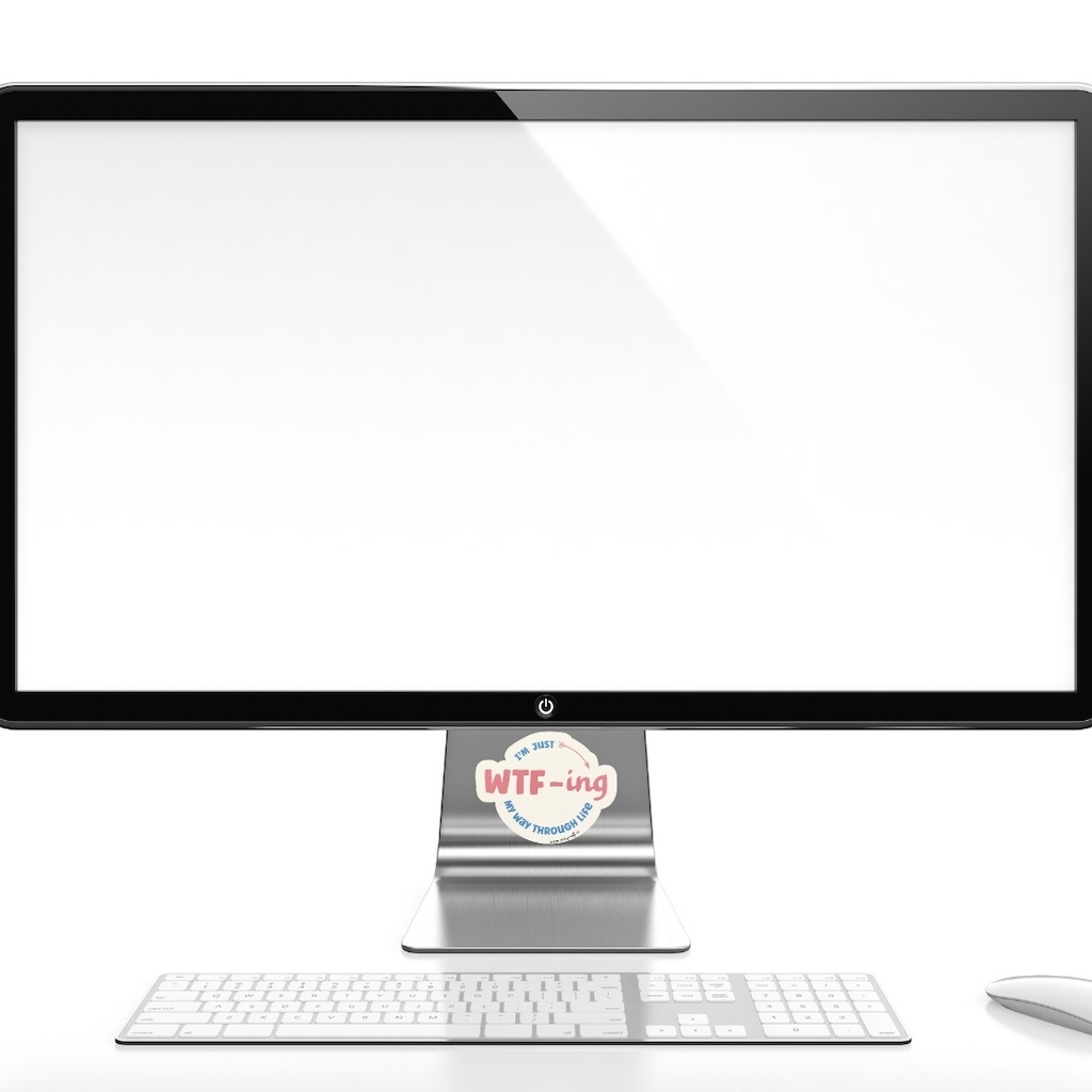 Vinüülkleebis "wtfing"