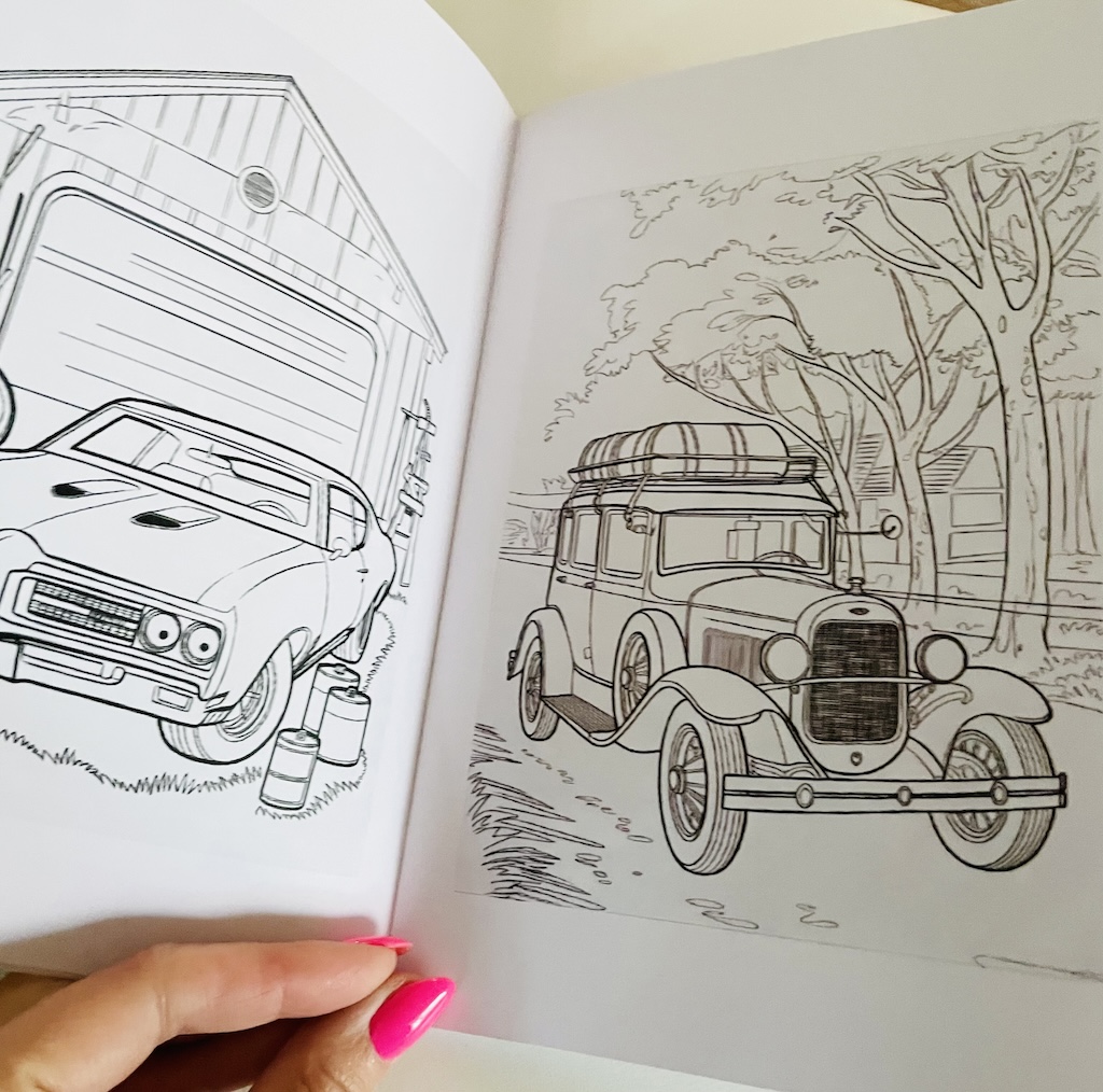 Värviraamat "Klassikalised autod" - Image 3