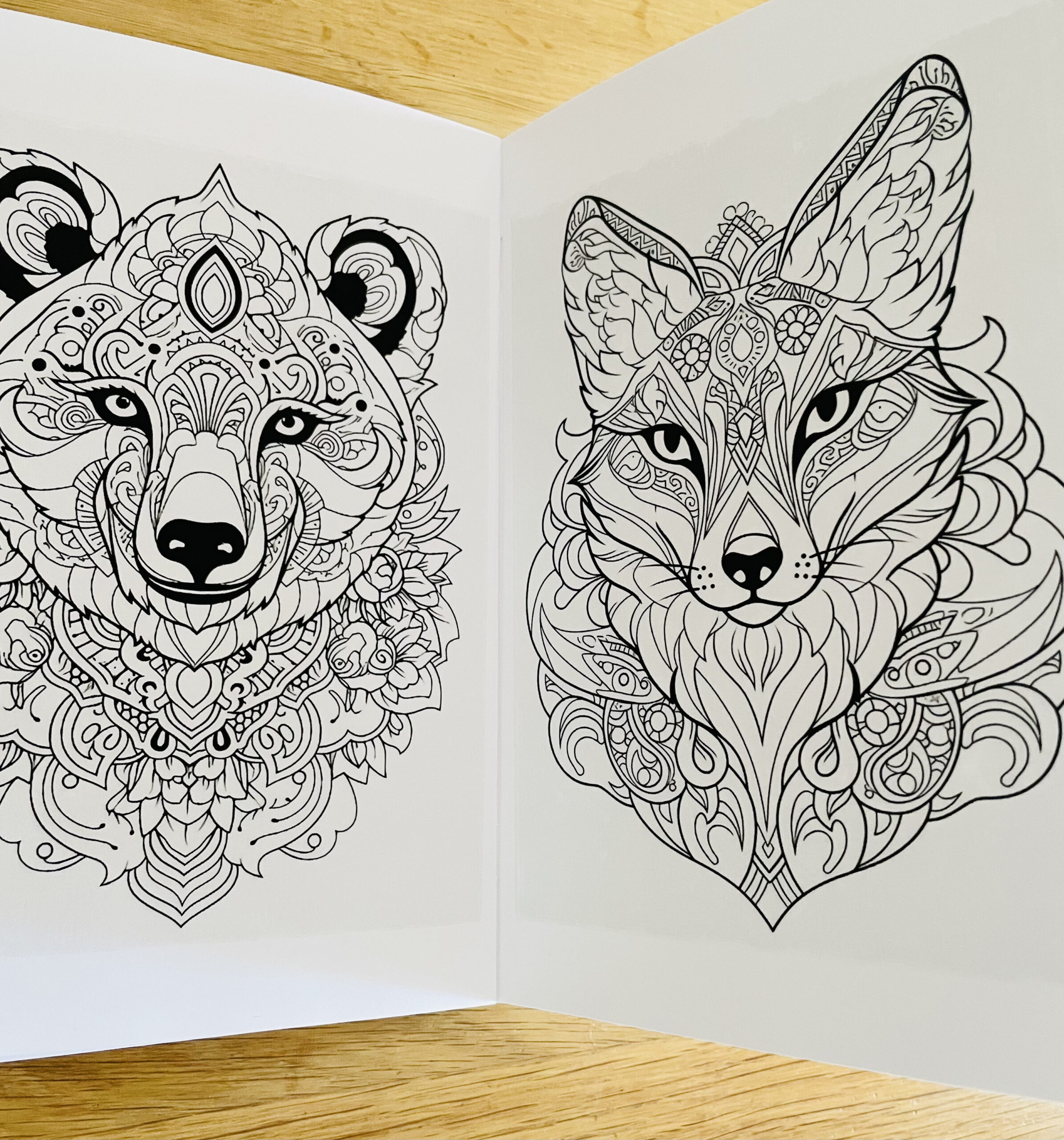 Värviraamat "Loomad mandala" - Image 3