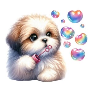 Digitaalne sõbrapäeva kaart "mullid"